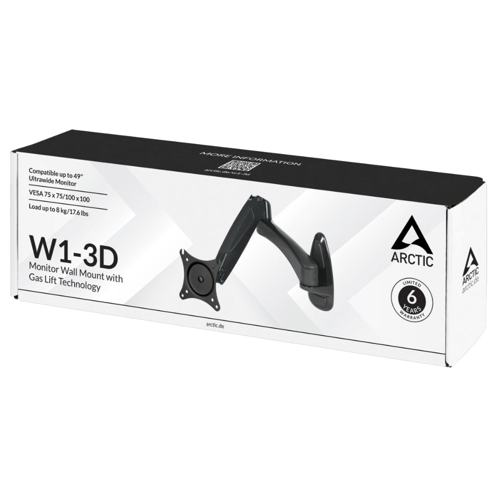 ARCTIC W1-3D gas spring wall mount Monitor Stand – photo 7 – TechCure India