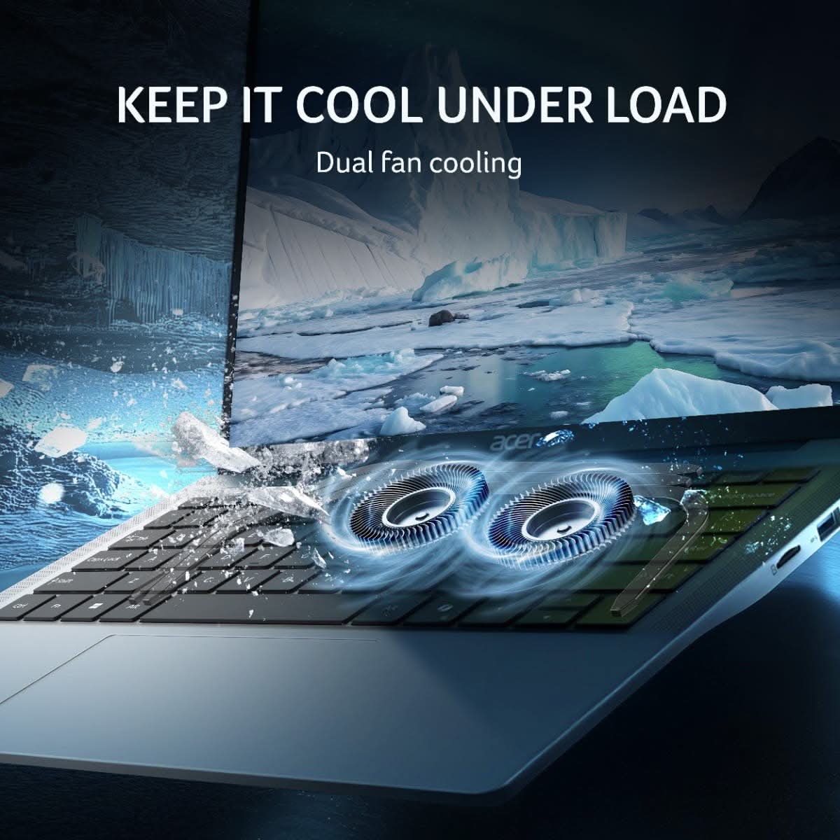 Acer Aspire 14 UN.36CSI.009, Intel Core 5 210H, Windows 11 Home, MS Office, 16GB RAM, 512GB SSD, 14 inch, Silver, Backlit Keyboard, AS14H-53, 1.44 kg Thin and Light Laptop – TechCure India