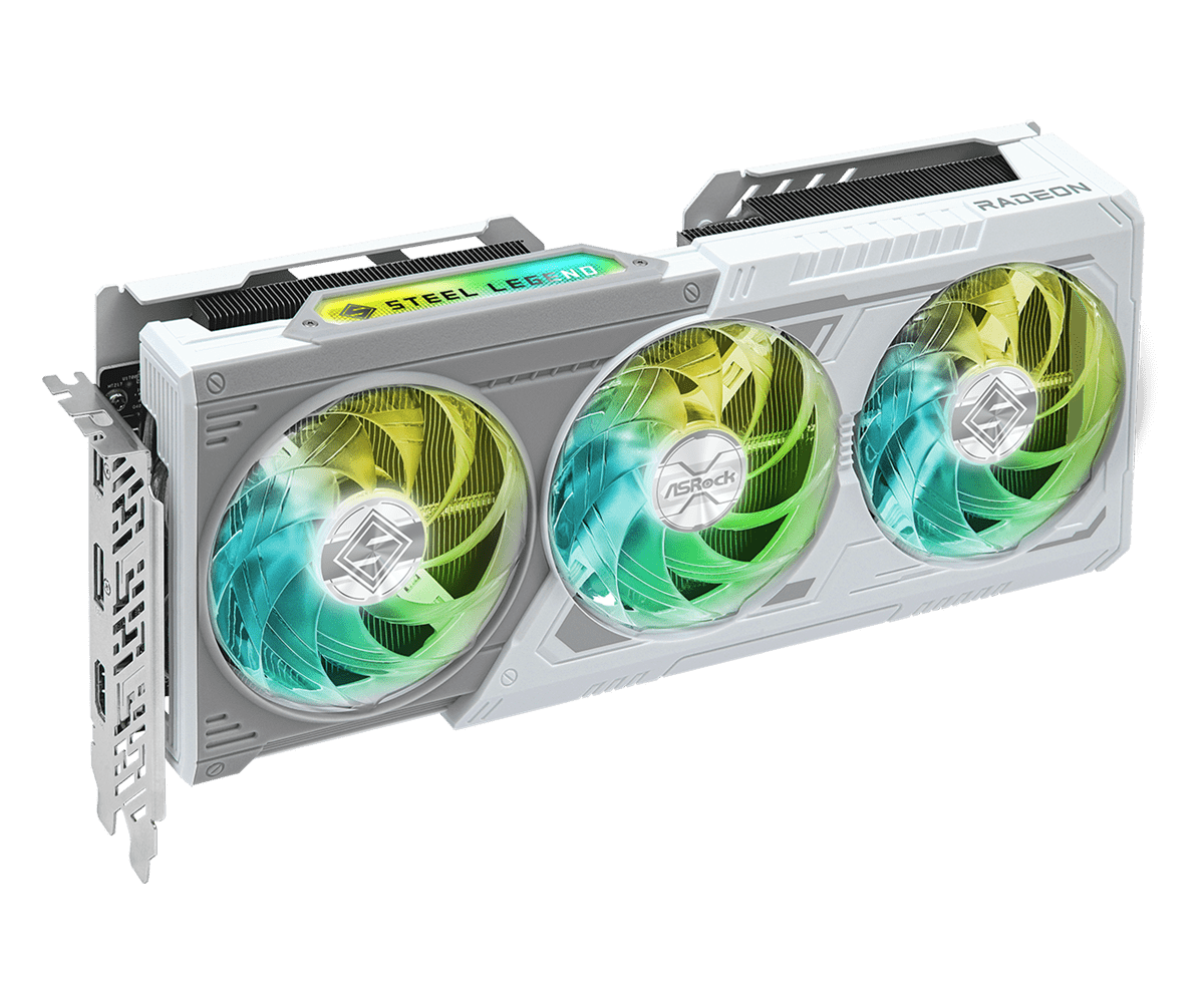 ASRock AMD Radeon RX 9060 XT Steel Legend 16GB OC Graphic Card – photo 3 – TechCure India