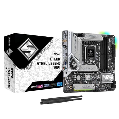 ASROCK B760M Steel Legend Wifi DDR5 Intel Motherboard – TechCure India
