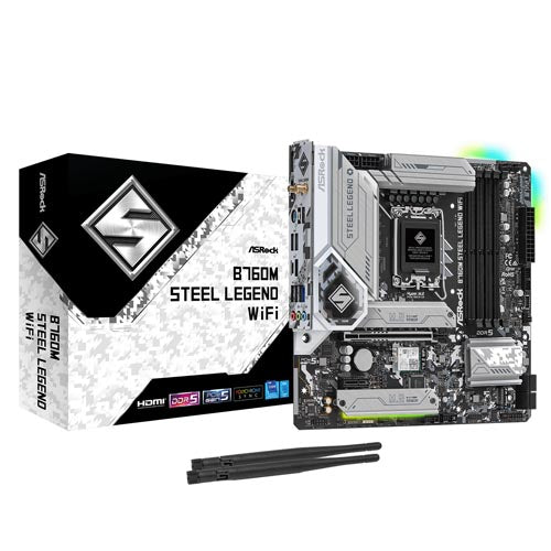 Asrock B760M Steel Legend WiFi Intel B760 Micro ATX Motherboard – TechCure India