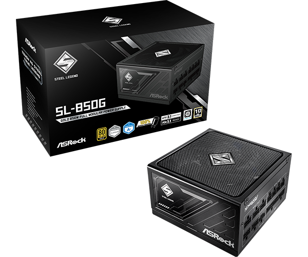 ASRock Steel Legend SL-850G 850W 80 Plus Gold Fully Modular Power Supply – TechCure India