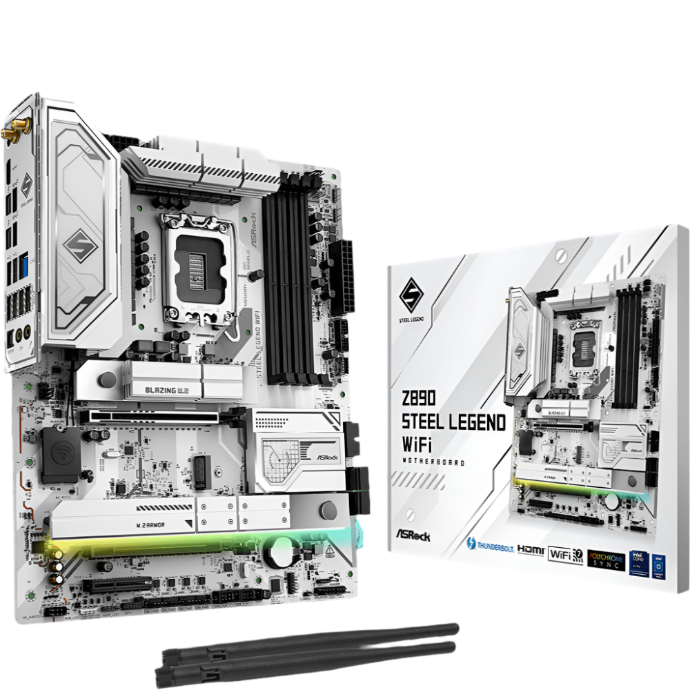 ASROCK Z890 Steel Legend WIFI DDR5 Intel Motherboard – TechCure India