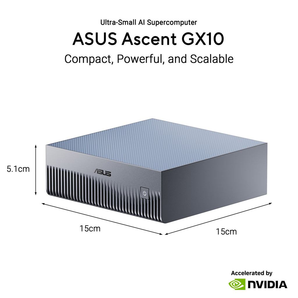 ASUS Ascent GX10 (4TB) Compact Desktop AI Supercomputer – TechCure India