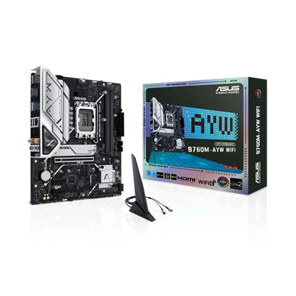 ASUS B760M-AYW WIFI DDR5 Intel Motherboard – TechCure India
