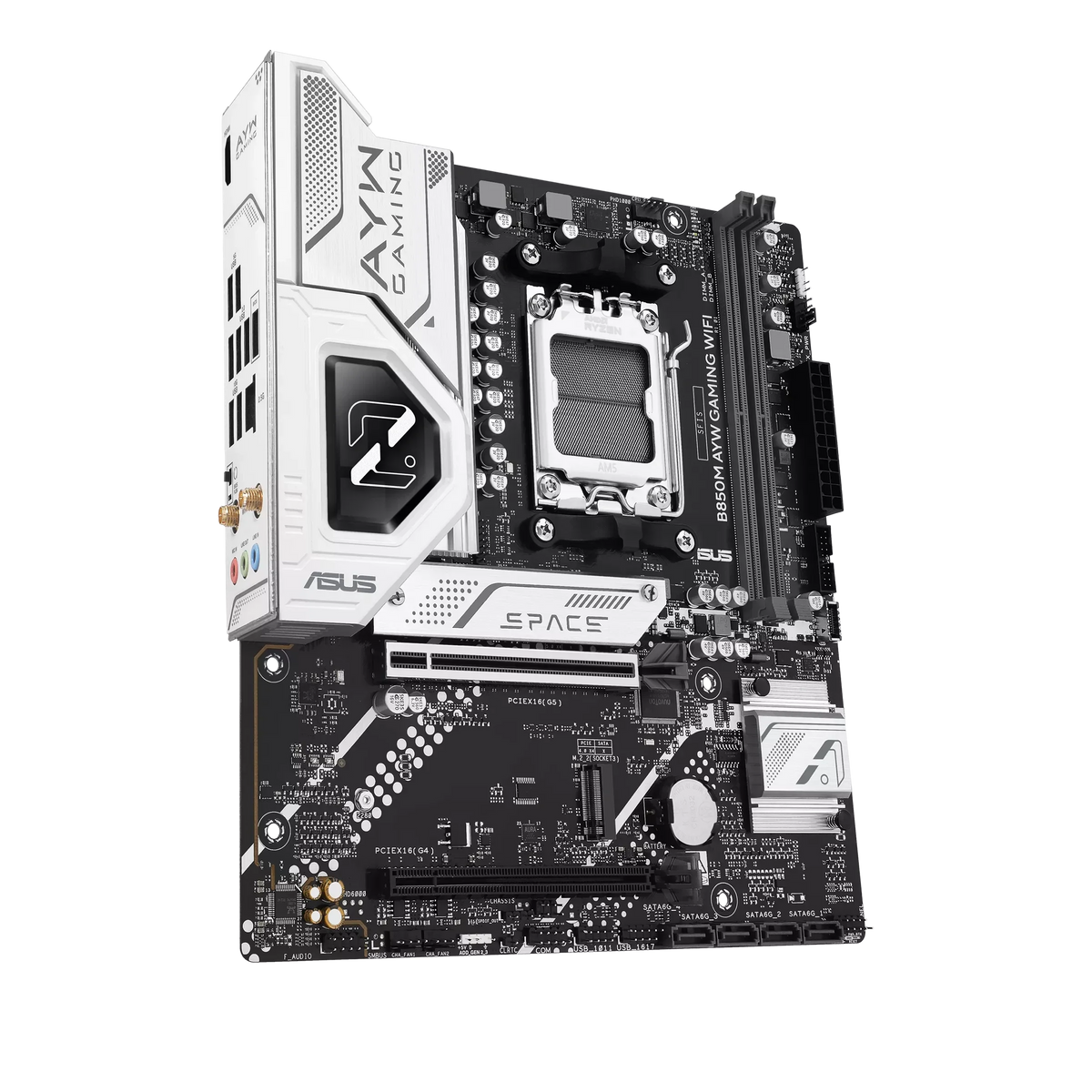 ASUS B850M AYW GAMING WIFI DDR5 Micro-ATX AM5 Motherboard – photo 2 – TechCure India
