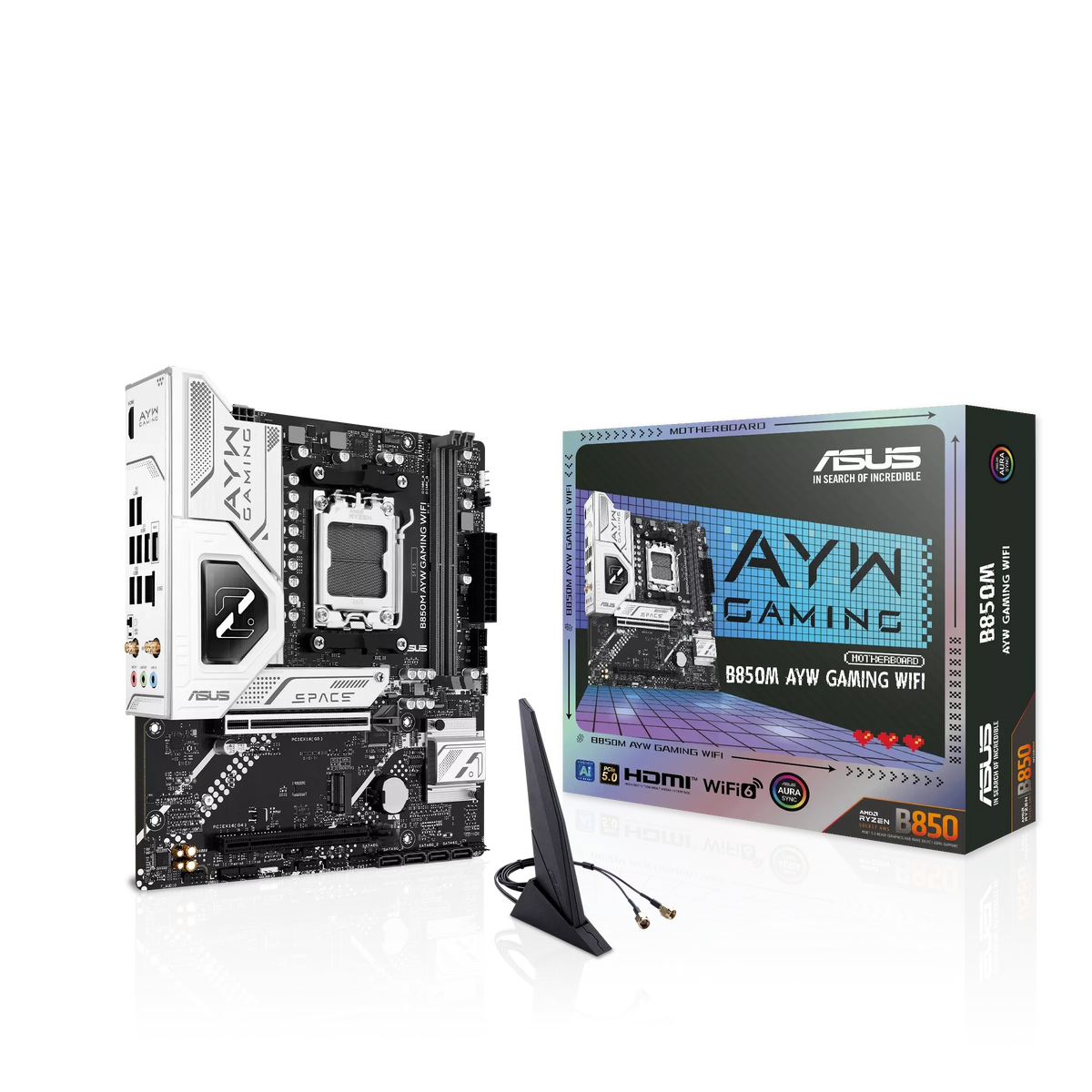 ASUS B850M AYW GAMING WIFI DDR5 Micro-ATX AM5 Motherboard – photo 4 – TechCure India