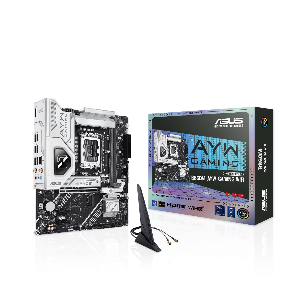 ASUS B860M AYW Gaming Wifi DDR5 Intel Motherboard – TechCure India