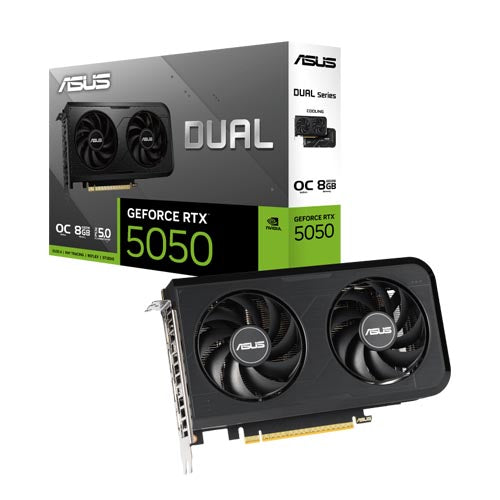 ASUS Dual GeForce RTX 5050 8GB GDDR6 OC Edition Graphics Card DUAL-RTX5050-O8G – TechCure India