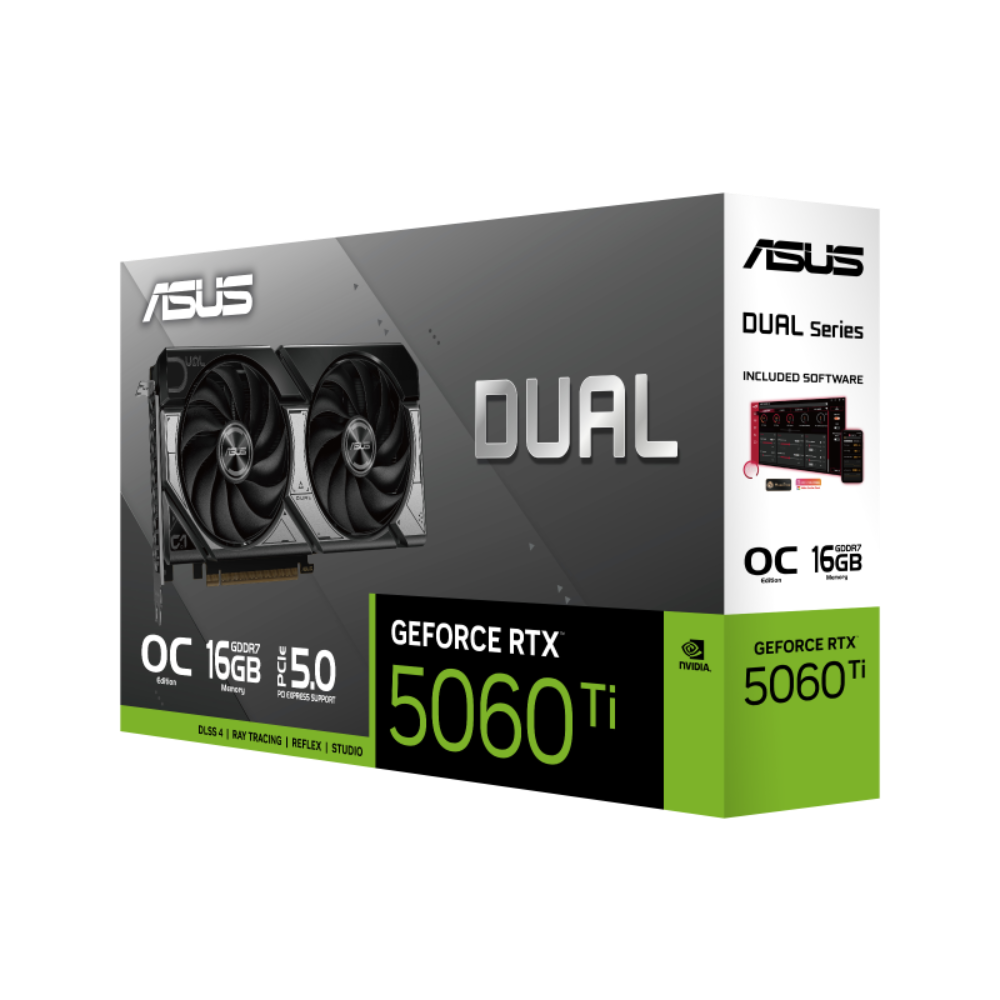ASUS Dual Geforce RTX 5060 Ti OC Edition 16GB NVIDIA Graphic Card – TechCure India