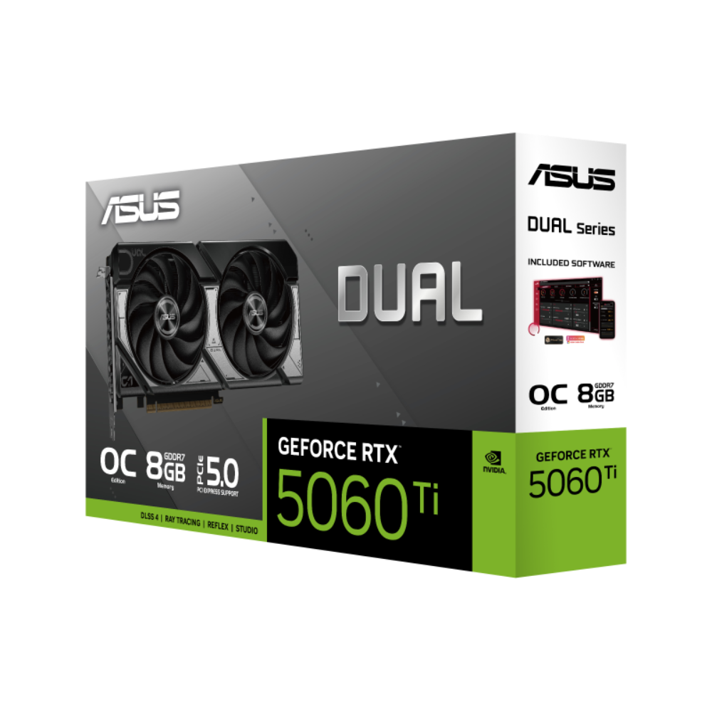 ASUS Dual Geforce RTX 5060 Ti OC Edition 8GB NVIDIA Graphic Card – TechCure India