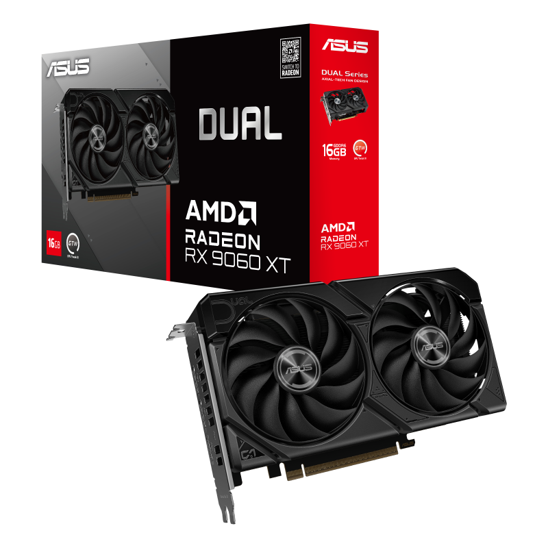 ASUS Dual Radeon RX 9060 XT 16GB AMD Graphic Card – TechCure India