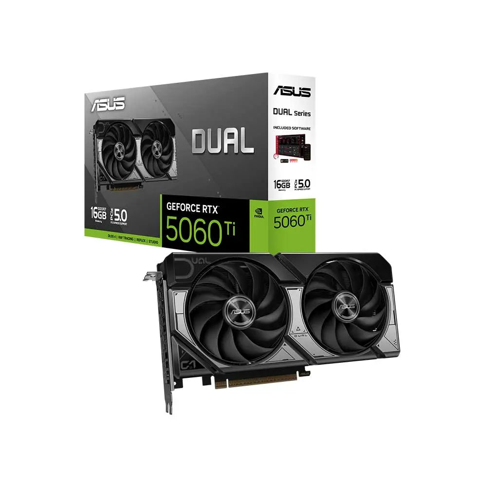 Asus Dual RTX 5060 Ti 16GB GDDR7 Graphics Card (DUAL-RTX5060TI-16G) – TechCure India