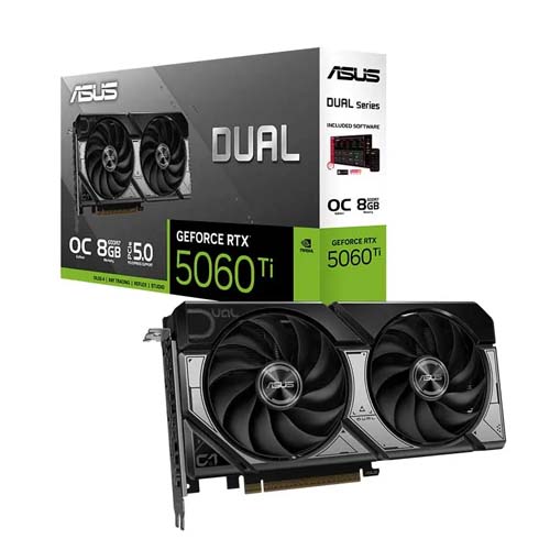 Asus Dual RTX 5060 Ti 8GB GDDR7 OC Edition Graphic Card DUAL-RTX5060TI-O8G – TechCure India
