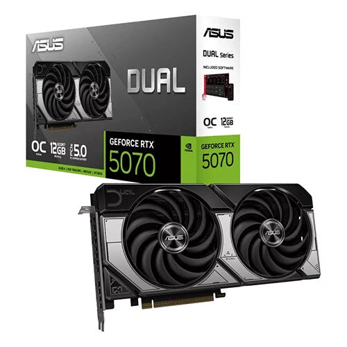 Asus Dual RTX 5070 OC 12GB GDDR7 Graphics Card – Model DUAL-RTX5070-O12G – TechCure India