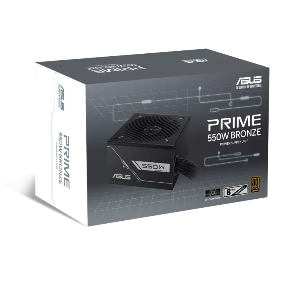 ASUS Prime 550B 80+ Bronze ATX 2.0 Non Modular Power Supply ( 550W ) – photo 8 – TechCure India
