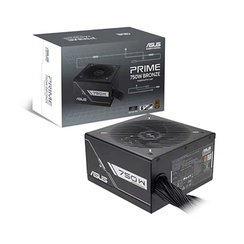 Asus Prime 750 Watt 80 Plus Bronze SMPS Power Supply PRIME-750B-BLACK – TechCure India