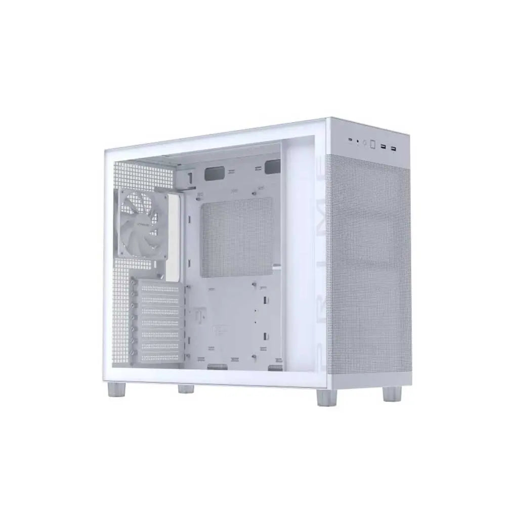 ASUS Prime AP303 Tempered Glass Panel ATX Cabinet White – TechCure India