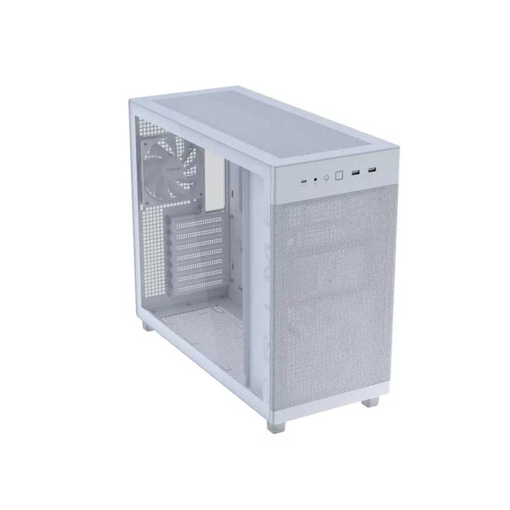 ASUS Prime AP303 Tempered Glass Panel ATX Cabinet White – TechCure India