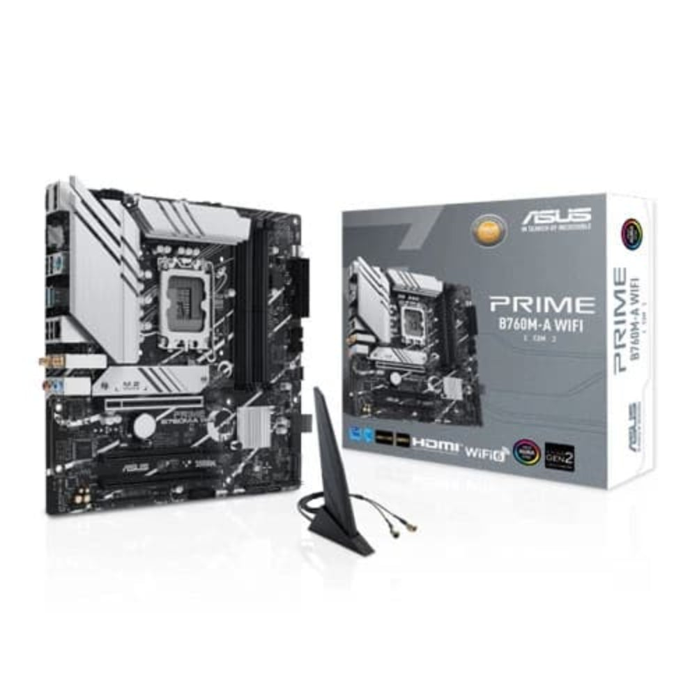 ASUS Prime B760M-A Wifi 6E CSM DDR5 Intel Motherboard – TechCure India