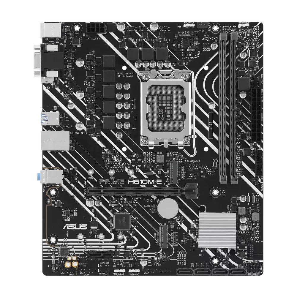 ASUS Prime H610M-E DDR5 Intel Motherboard – TechCure India