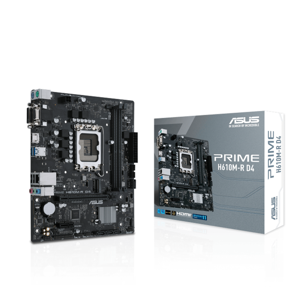 ASUS PRIME H610M-R D4 DDR4 Intel Motherboard – TechCure India