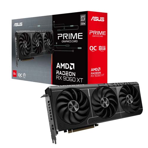 ASUS Prime Radeon RX 9060 XT 8GB GDDR6 OC Edition Graphic Card PRIME-RX9060XT-08G – TechCure India