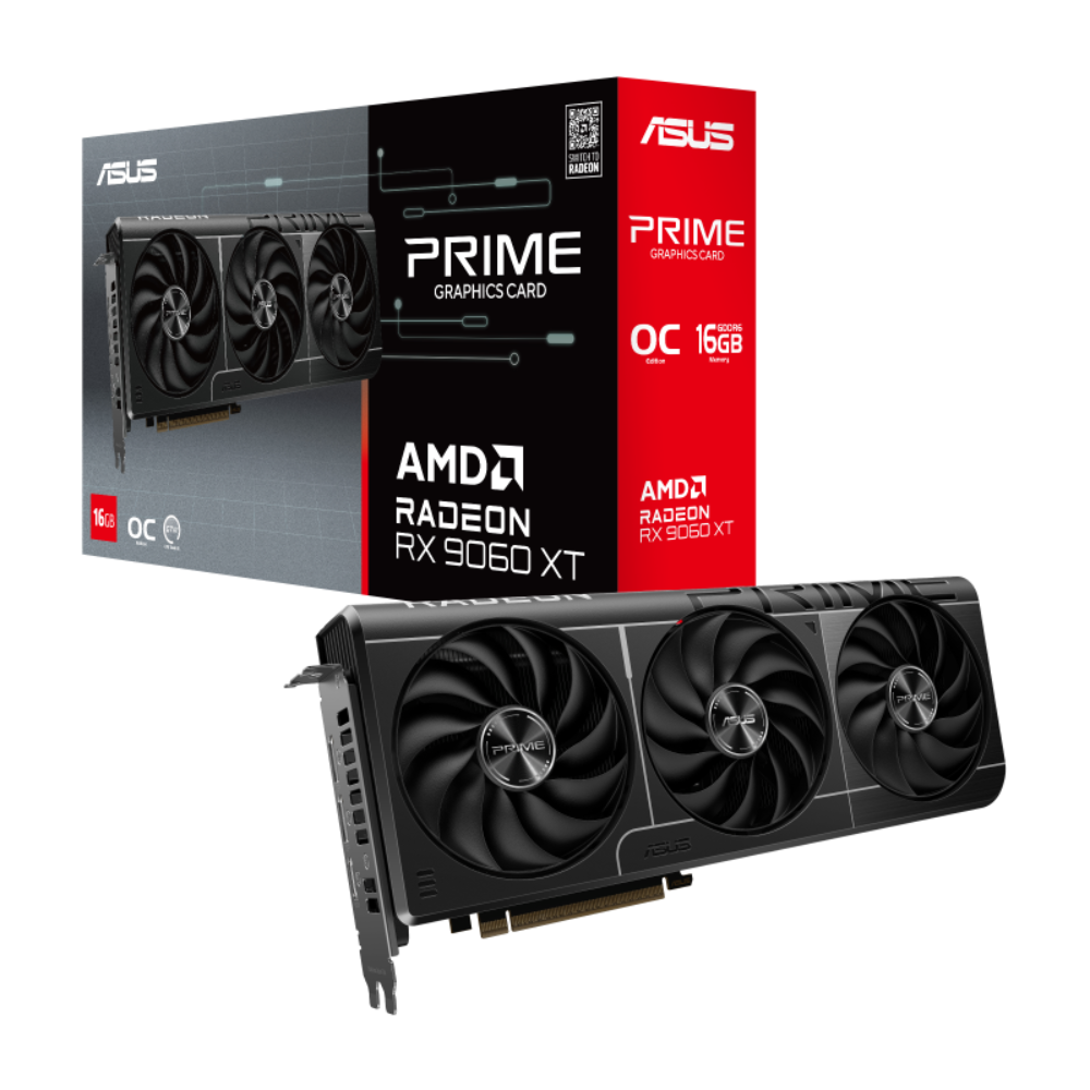 ASUS Prime Radeon RX 9060 XT OC 16GB AMD Graphic Card – TechCure India