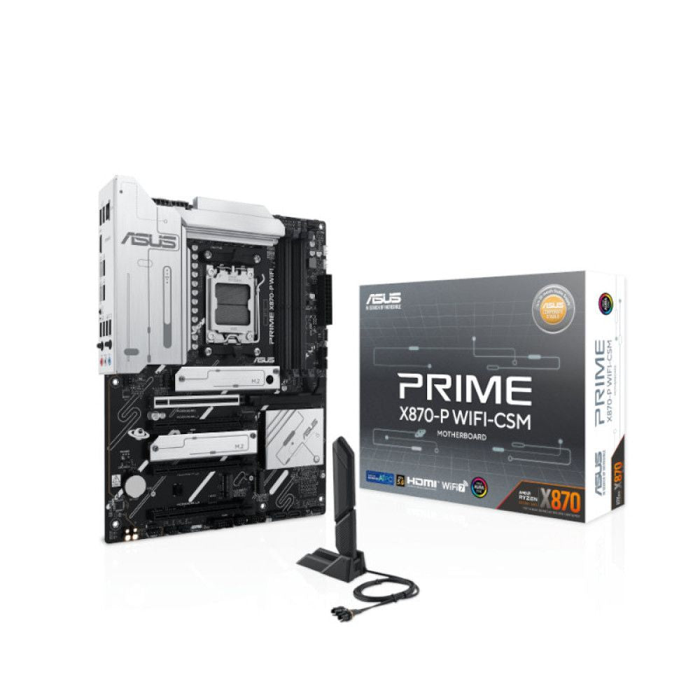 ASUS Prime X870-P Wifi CSM DDR5 AMD Motherboard – TechCure India