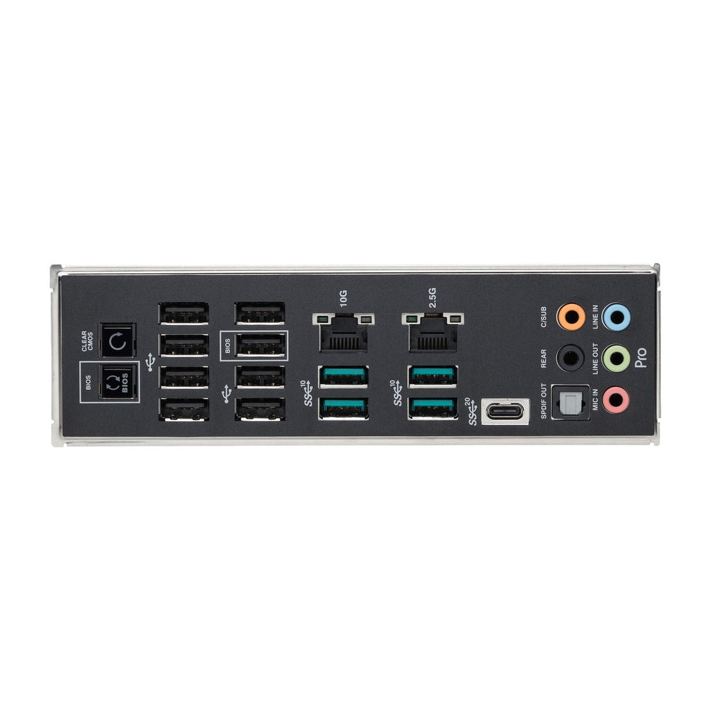Pro WS W790-ACE - angled perspective view of motherboard on white background