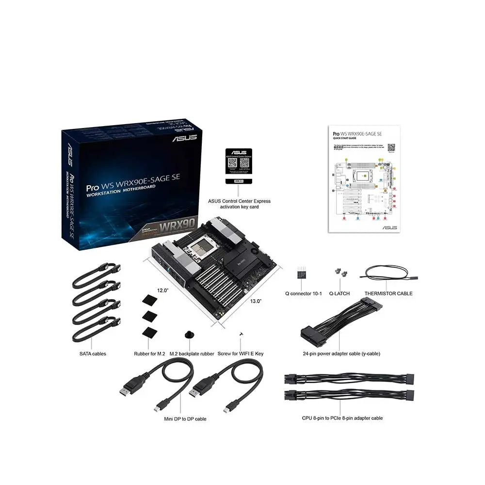 Asus Pro Ws WRX90E-Sage Se sTr5 Eeb Motherboard (Pro WS WRX90E-SAGE SE) – TechCure India