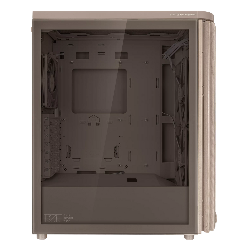 Asus ProArt PA401 Wood Edition Beige ATX Tempered Glass Panel Case – TechCure India