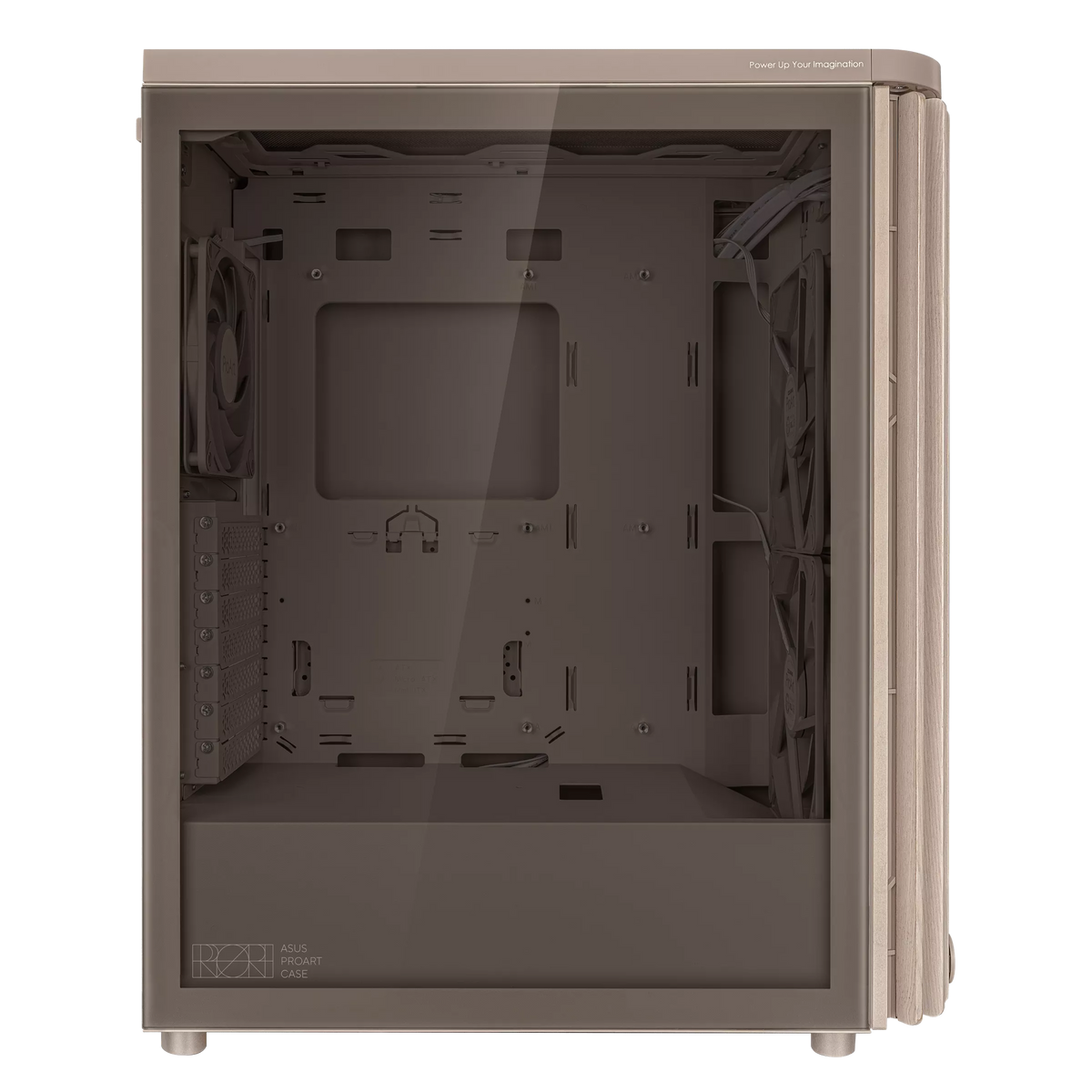 Asus ProArt PA401 Wood Edition Beige ATX Tempered Glass Panel Case – TechCure India