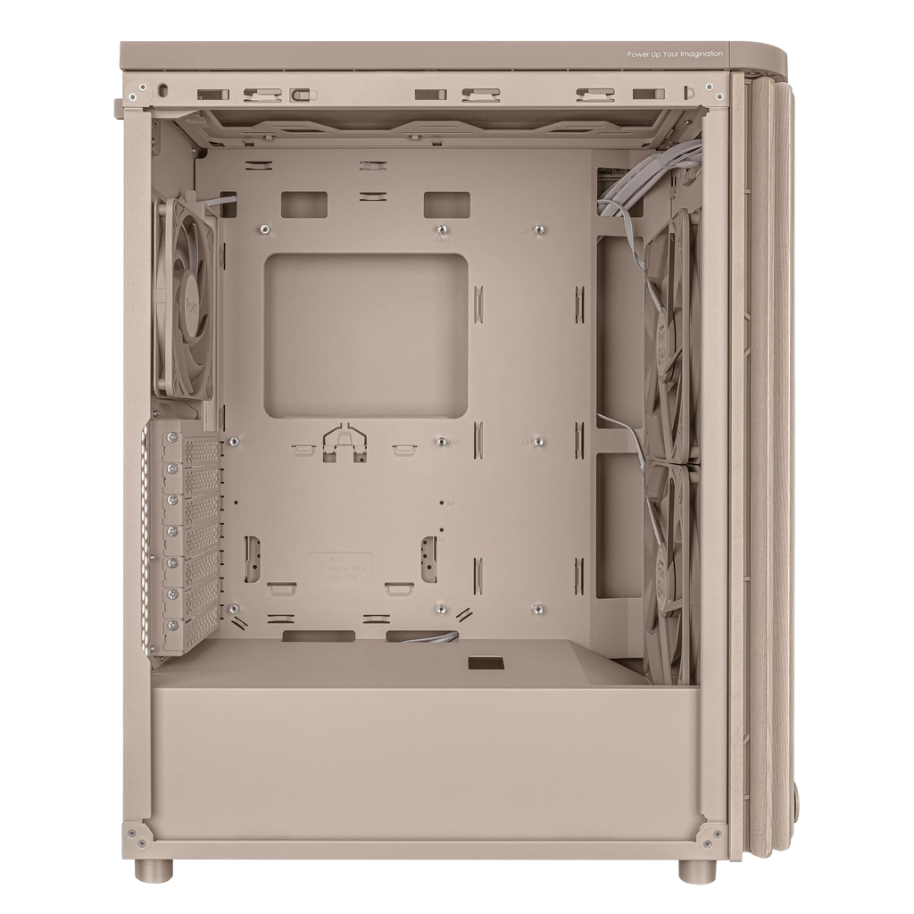 Asus ProArt PA401 Wood Edition Beige ATX Tempered Glass Panel Case – TechCure India