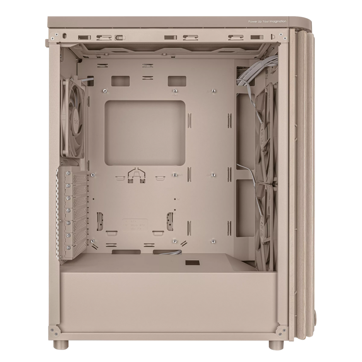 Asus ProArt PA401 Wood Edition Beige ATX Tempered Glass Panel Case – TechCure India