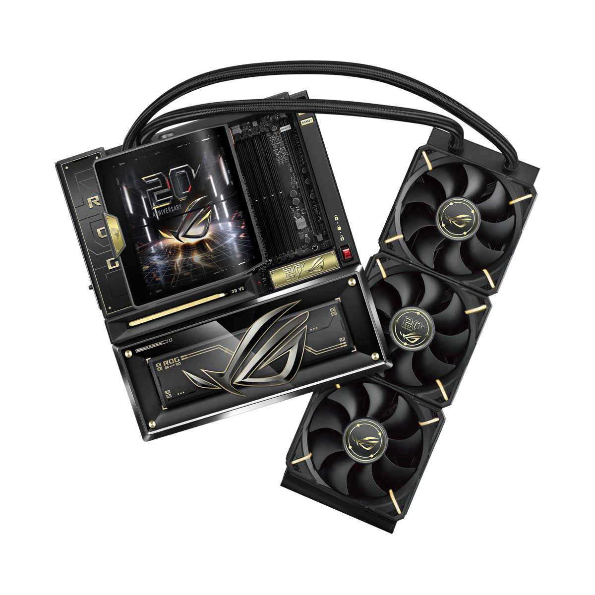 Asus ROG Crosshair X870E Edition 20 WiFi7 E-ATX Motherboard with RYUJIN 360 CPU Cooler – TechCure India