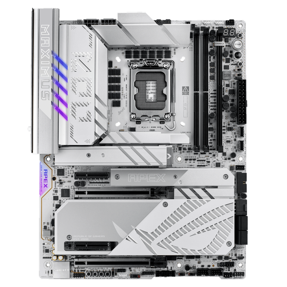 ASUS ROG Maximus Z890 Apex Wifi DDR5 Intel Motherboard ( White ) – TechCure India