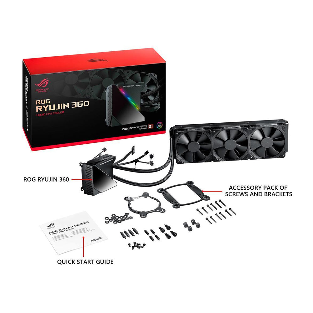 ASUS ROG Ryujin 360 all-in-one liquid CPU cooler with LiveDash color OLED – TechCure India