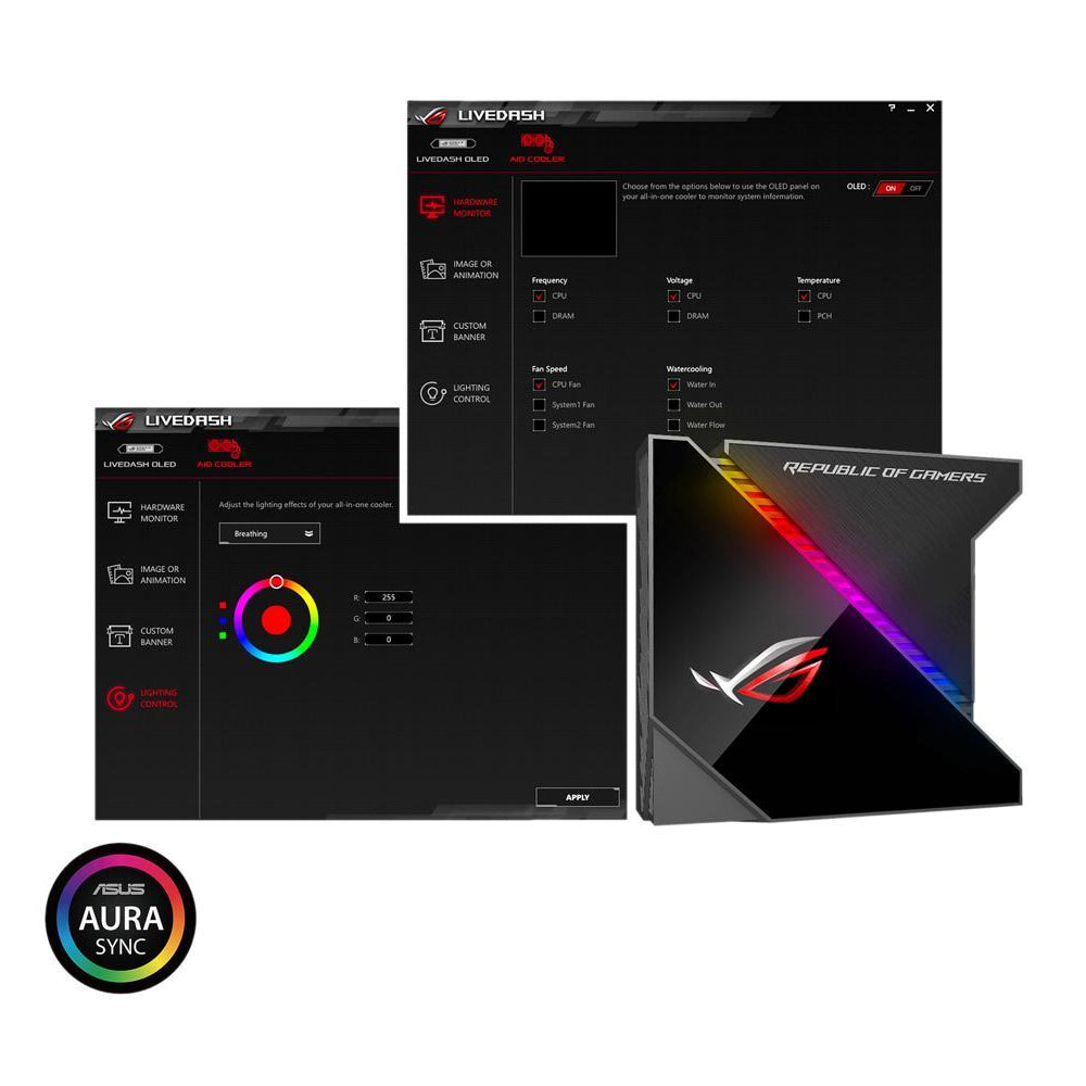 ASUS ROG Ryujin 360 all-in-one liquid CPU cooler with LiveDash color OLED – TechCure India