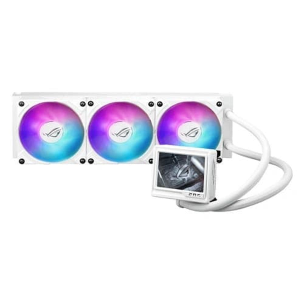 ASUS ROG Ryujin III 360 ARGB Extreme 360mm CPU Liquid Cooler ( White ) ( With LCD Display ) – TechCure India