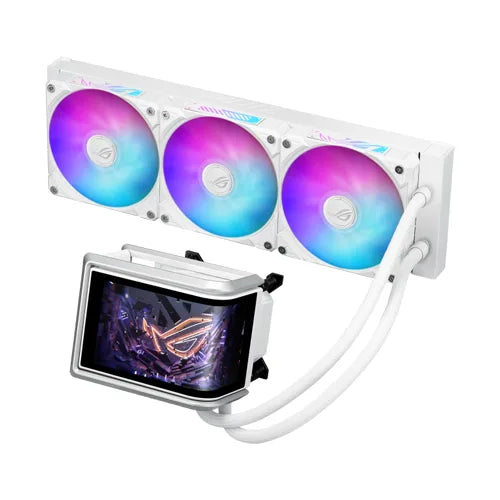 Asus ROG Ryuo IV 360mm ARGB White CPU Liquid Cooler With Curved Display – TechCure India