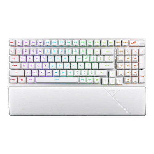 Asus ROG Strix Scope II 96 RX Wireless White Keyboard with Red Switches – TechCure India