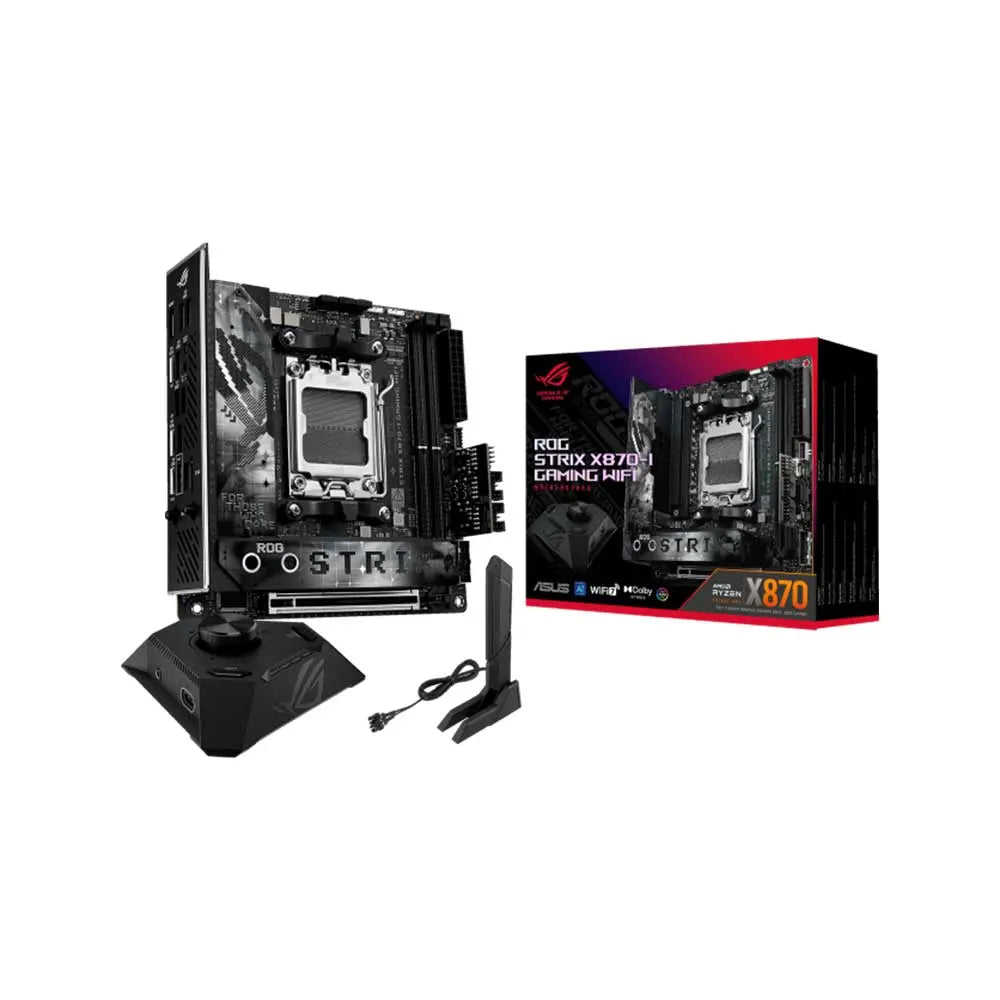 Asus Rog Strix X870-I Gaming WiFi AM5 Mini-ITX Motherboard – TechCure India