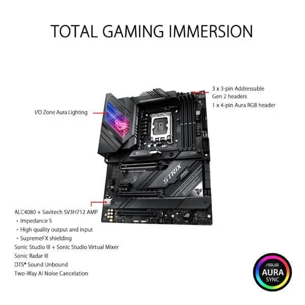 ASUS ROG Strix Z690-E Gaming Wifi DDR5 Intel Motherboard - 4