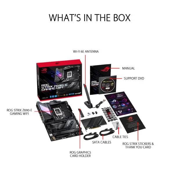 ASUS ROG Strix Z690-E Gaming Wifi DDR5 Intel Motherboard - 2