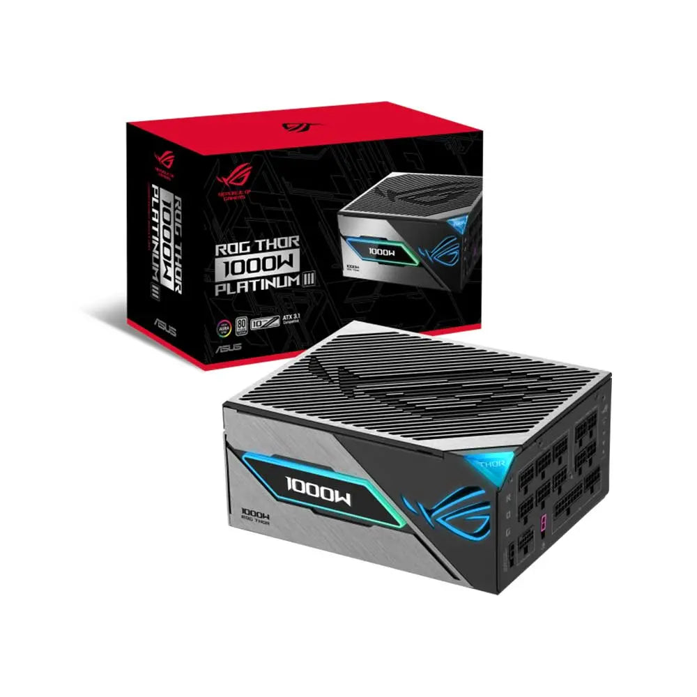 ASUS ROG Thor 1000W Platinum III ATX 3.1 Power Supply – TechCure India