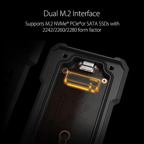 Asus TUF Gaming A1 M.2 NVMe SSD Enclosure ESD-T1A/BLK/G/AS – TechCure India