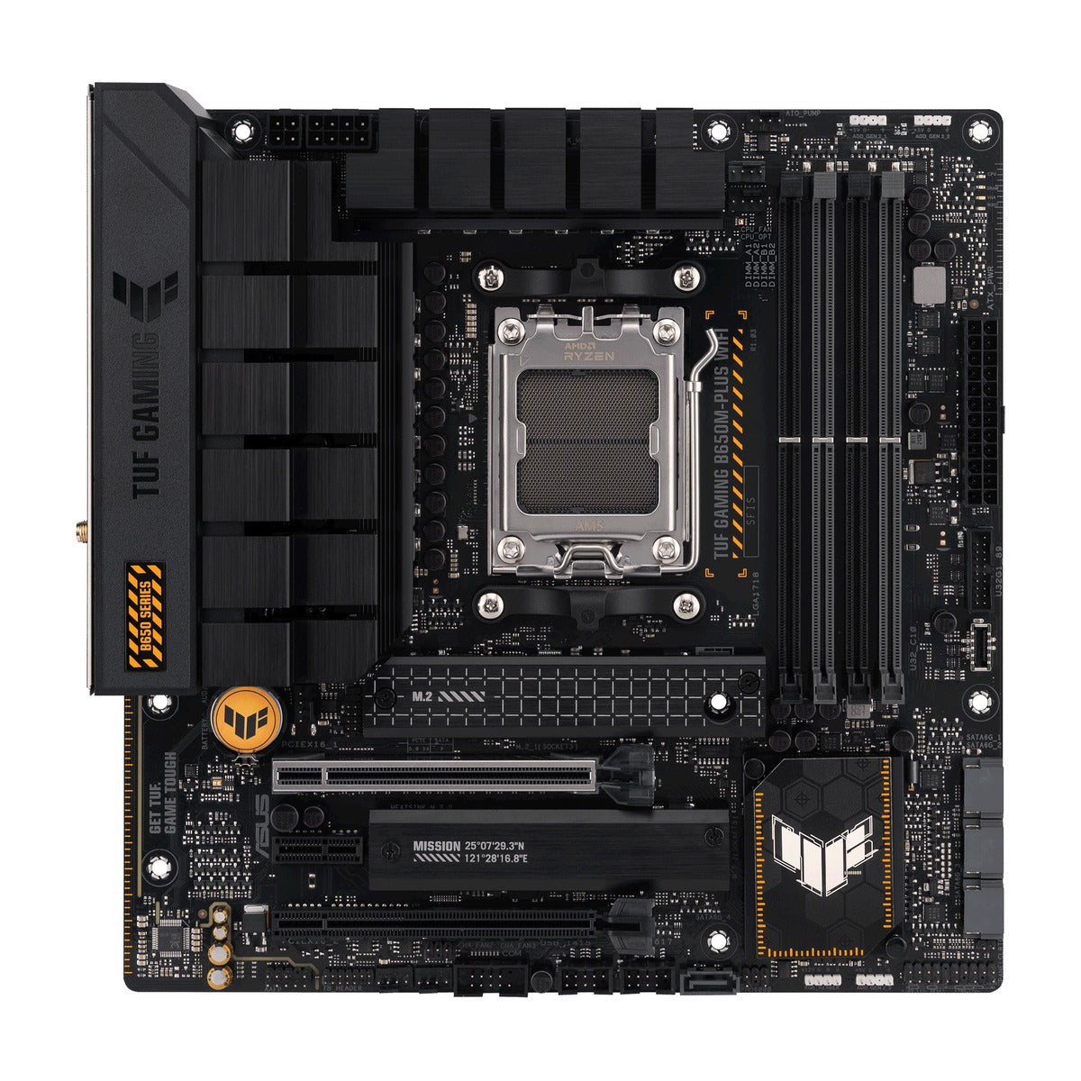 Asus TUF Gaming B650M-Plus Wifi AM5 Micro-ATX Motherboard (TUF-GAMING-B650M-PLUS-WIFI) – TechCure India