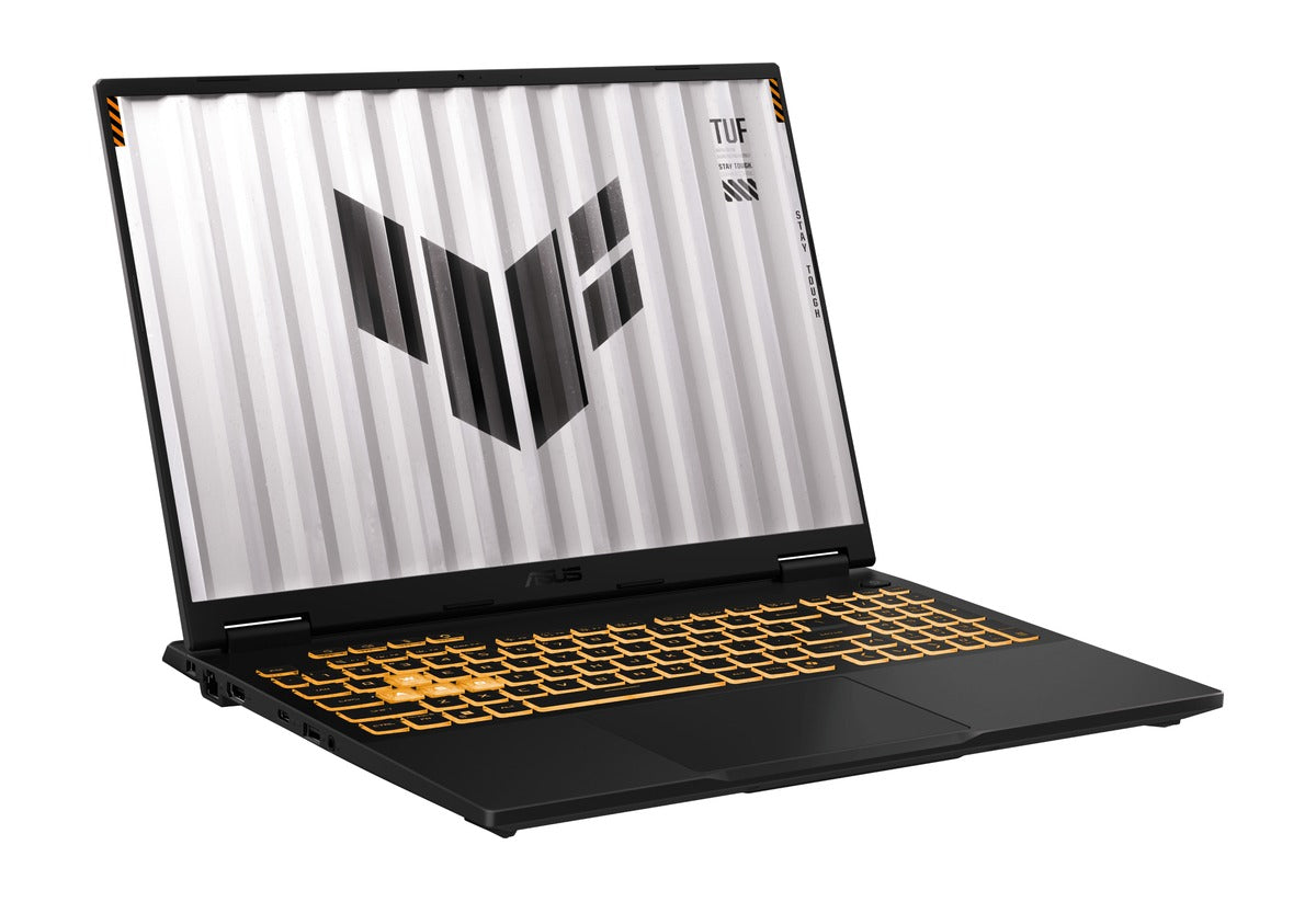 ASUS TUF Gaming F16 FX688JHI-TU364WS Intel Model 90NR0NA1-M00L70 – front three-quarter view – Jaeger Gray – TechCure India
