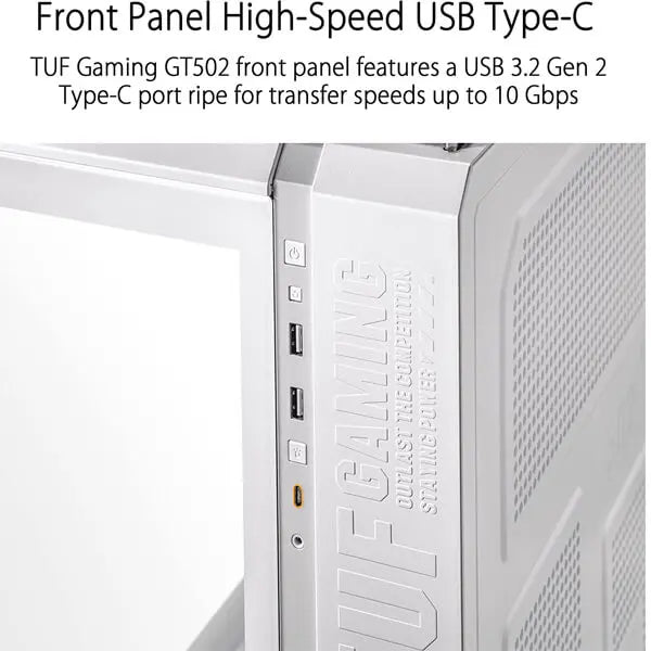 Asus TUF Gaming GT502 ATX 360mm Mid Tower Cabinet White – TechCure India